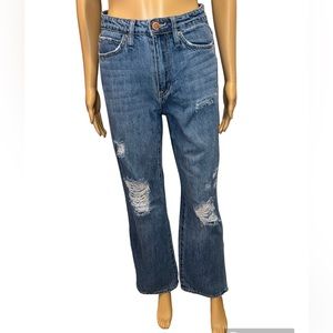 YMI Jeans Women's Dream Wide Leg Pant
Side Split 90s Style Light Wash Size 3